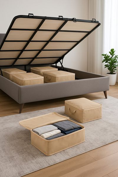 Formeya 6 Paturi Maro - Dimensiuni Mari, Depozitare Multifunctionala 64x45x22 cm