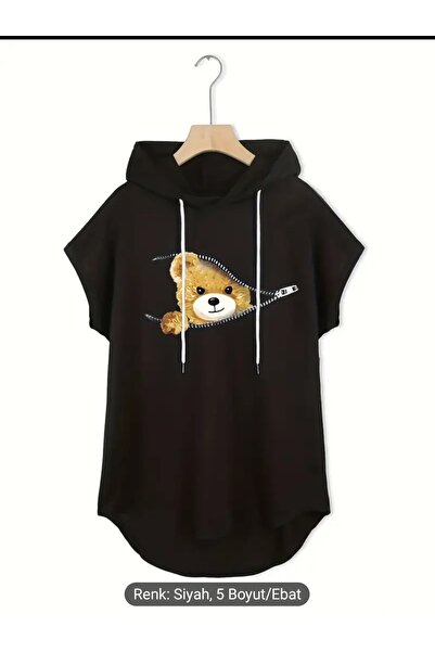 Lerix mod Hanorac cu glugă din bumbac pieptănat cu două fire, pentru femei, L...