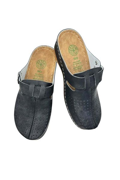 TECOS Sanitary Clogs For Women, , Black, Size 37, 23.5 Centimeters