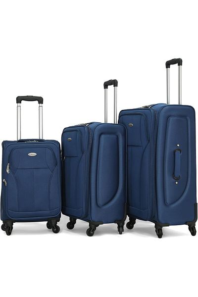 Giordano 3-piece Travel Luggage Set L 28-m 24-s 20 Blue