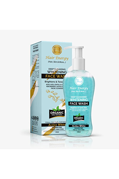 Hair Energy غسول وجه مُبيّض ومُنظّف بعمق | حمض الكوجيك والنياسيناميد | مُرطّب...