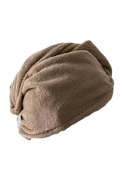 Ender Home Dreamsoft Buttoned Hair Drying Cap – Velvet