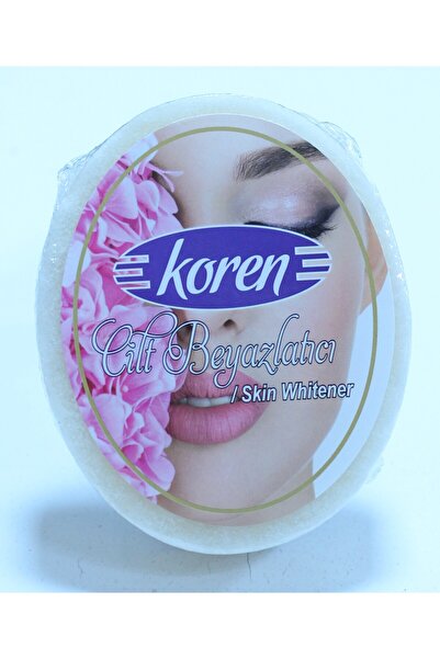 KOREN صابون مسحوق اللؤلؤ لتبييض البشرة مع اسفنجة 120 جرام