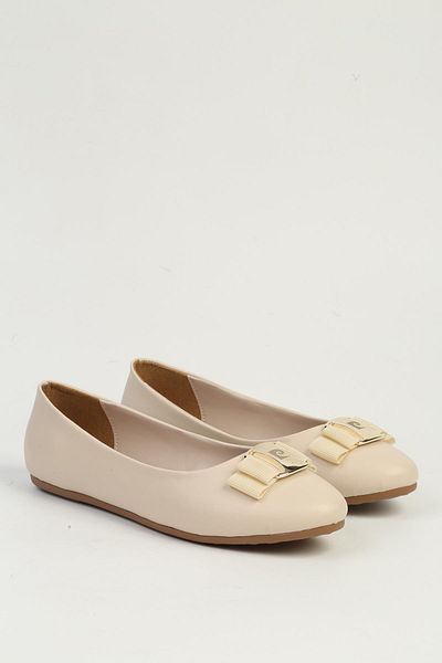 Pierre Cardin Cream Women's Ballerinas Pc-54752