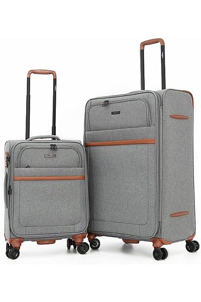 AMERICAN FLYER Double-Spinning Travel Bag in Yellow with Digital Lock and Two Separate Compartments