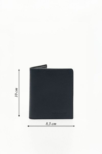 GÖNDERİ(R) DARK BLUE Genuine Leather Men's Wallet 06697