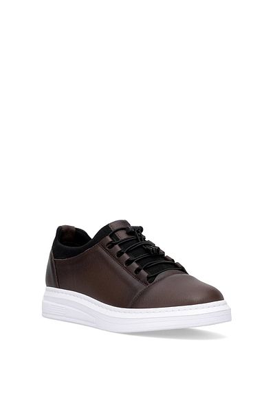 Ayakkabı Fuarı Elit Slcps584C Men's Genuine Leather Casual Shoes Brown