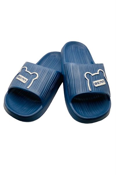TECOS Papuci De Plaja Sau Piscina Pentru Barbati, , Marime 42-43, 26.5 Centimetri, Imprimeu Ursulet