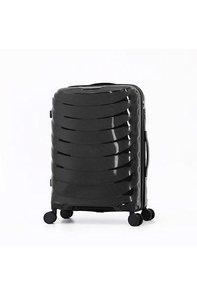 DILIXI Hardside Luggage Trolley Bag 3 Pieces Set, Black (S-20, M-24, L-28 Inch)