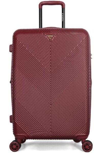 Fancl 3-Piece Unisex Travel Luggage Set 304/3TR+Bc, Sizes L 28/M 24/S 20/BC 12, Burgundy Polycarbon