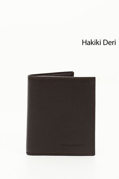 GÖNDERİ(R) КАФЯВ Мъжки портфейл Gon от естествена кожа 06697
