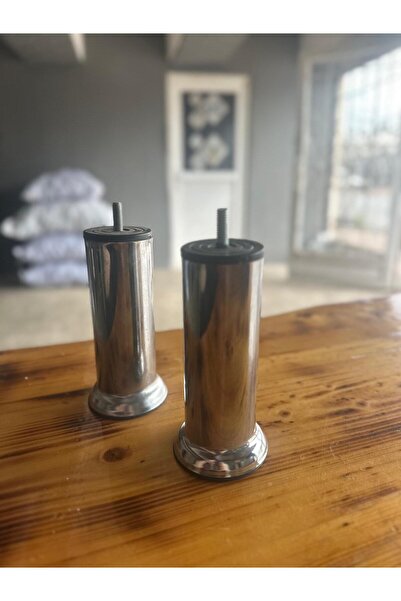 BUDAKMETAL38 BUDAK METAL 15 CM KROM METAL AYAK 8 ADET ( CİVATASI M/8)
