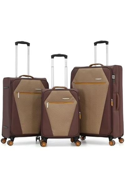 Giordano Soft Travel Bag With Dual Spinner Wheels 25/163123/3tr Brown