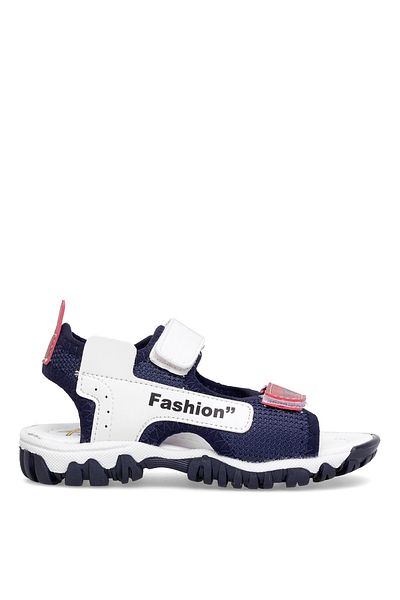 Ayakkabı Fuarı Elit Şa-P-022-25Y Booties Boys Flat Sandals Navy Blue - Red