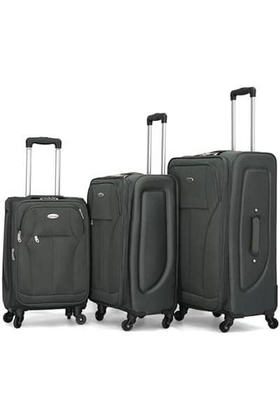 Giordano 3-piece Travel Bag Set L 28-m 24-s 20 Charcoal 25/913/3tr Gray,