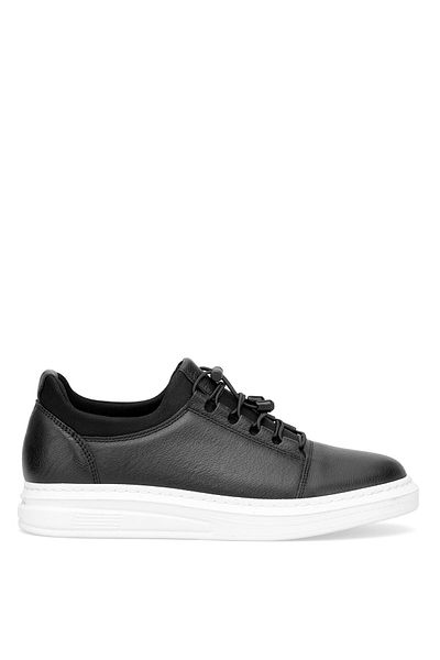 Ayakkabı Fuarı Elit Slcps584C Men's Genuine Leather Casual Shoes Black