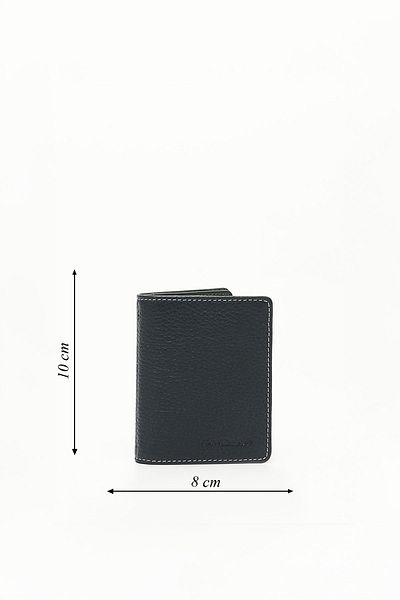 GÖNDERİ(R) NAVY GREEN Genuine Leather Unisex Card Holder 06499