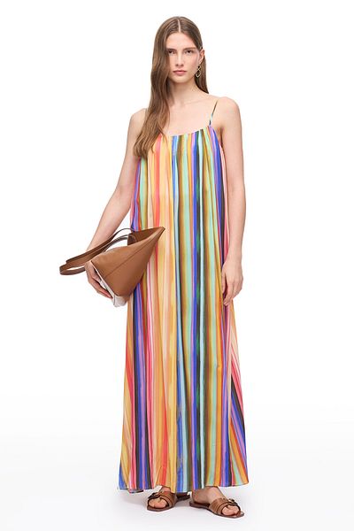 Perspective Multicolored Lyon Regular Fit Long Dress
