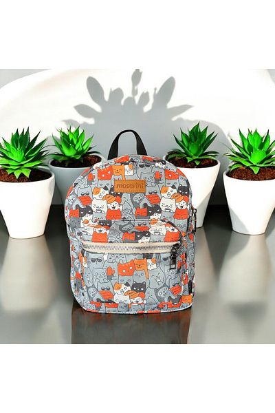 Moserini Cat Patterned 0-8 Years - Nursery, Kindergarten, Children's Backpack - Catlantis