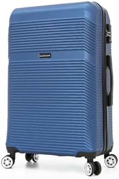 Giordano 3-Piece Luggage Set with Double Spinner Wheels and Digital Lock (Blue)