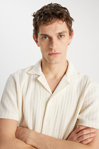 WRANGLER Relaxed Fit Geniş Kesim Bej Gömlek