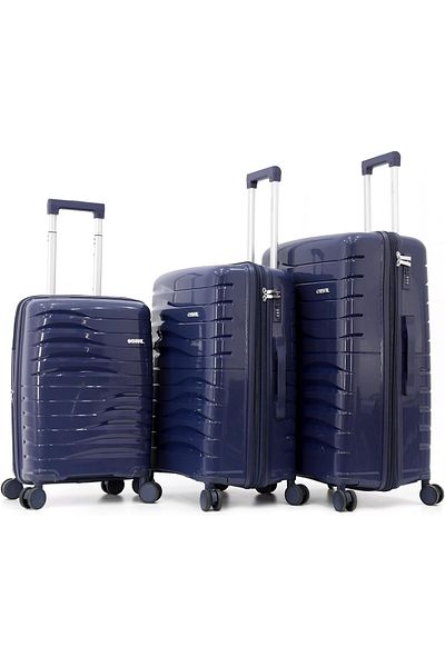 Capital Double Spinner Polypropylene Trolley Bags 25/167238/3TR-NAVY