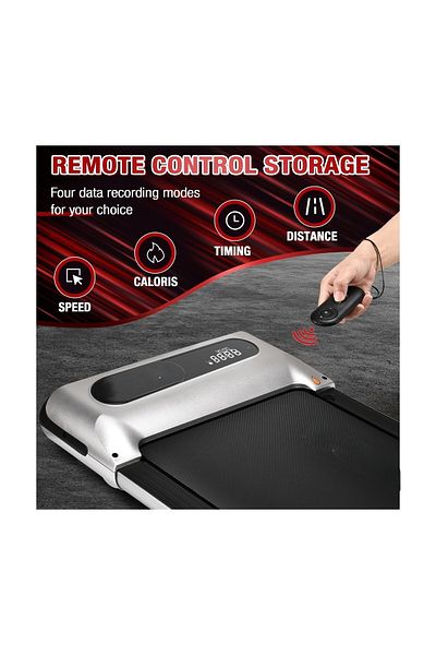 l'elefante Under Desk Walking Pad Treadmill – Ultra Quiet Foldable Electric Walking Machine with LED Display,