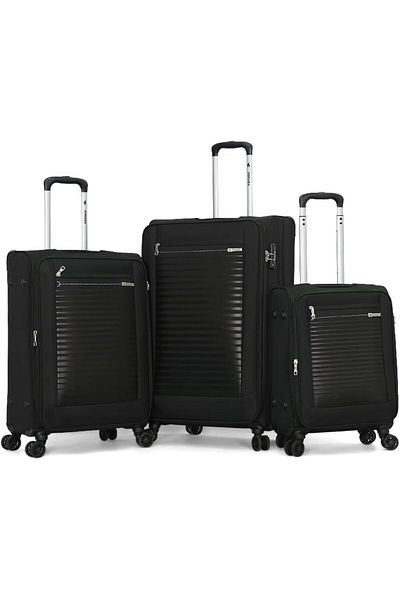 SONADA Luggage Set of 3 Pieces for Unisex L 28-M 24-S 20 Black
