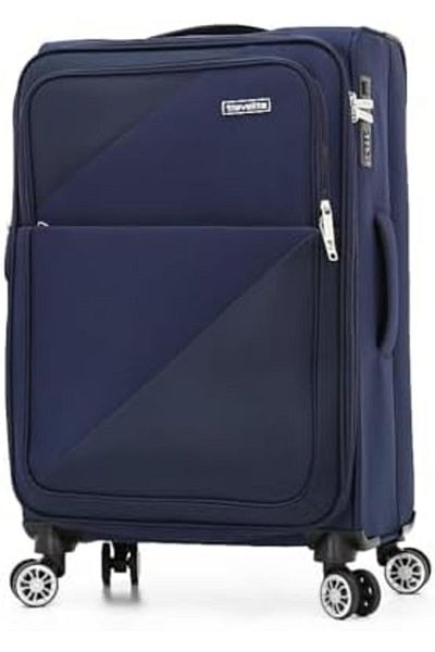Travelite Polyester 3-Piece Wheeled Luggage Set for Unisex L28-M24-S20 (Navy Blue)