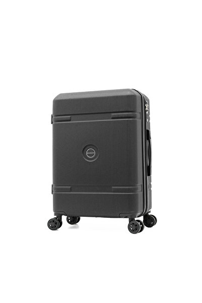 Giordano Abs Trolley Luggage Set, 3Tr+2Bc, with double spinner wheels and TSA lock