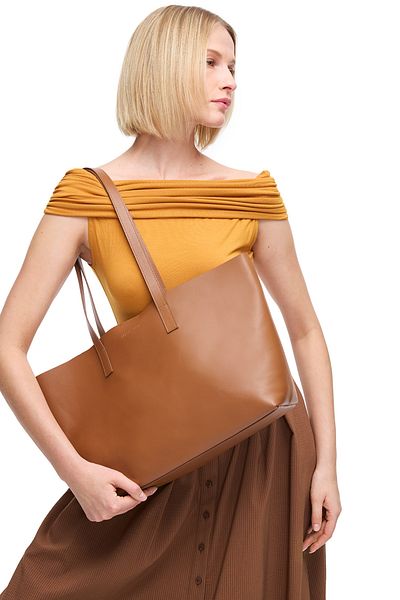 Perspective Mustard Bres Slim Fit Blouse