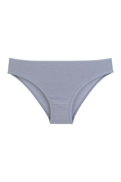Nicoletta Chiloți de damă, pachet de 5 lycra, bumbac cu nervuri, liliac