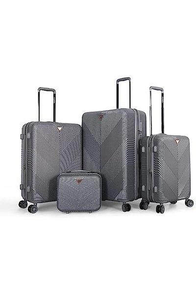 Fancl Unisex Luggage Set 304/3TR+Bc, Gray, Polycarbonate (PC)