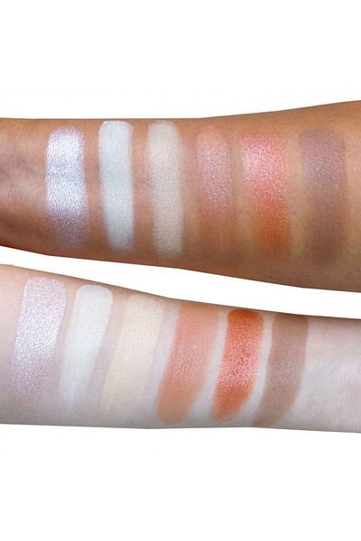 Rude Paletă de contur Audacious, blush, contur și iluminator, 18 g
