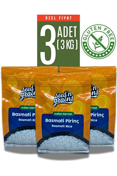 Seed'n Grains 3 Kg Basmati Pirinç