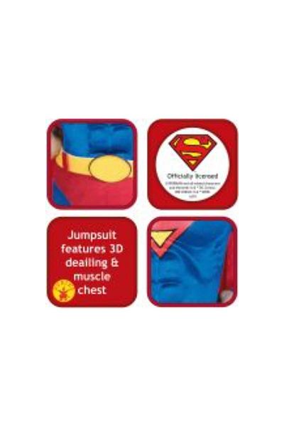 Rubies Superman Muscle Chest Deluxe Costume Small 3-4 Years