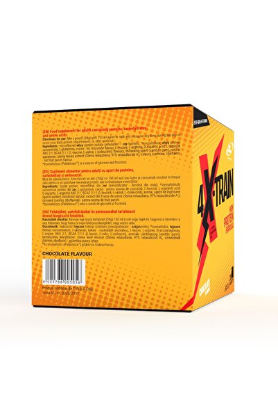 Pro Nutrition Protein isolate and concentrate with amino acids, 4 X-Train Chocolate 20 sachets x 30g