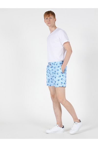 Colin's Pantaloni scurți de baie albastru pentru bărbați Slim Fit
