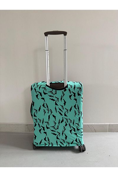 red sable EXPORT SURPLUS SUITCASE COVER EYE-CATCHING PATTERN DOUBLE COLOR