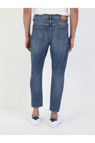 Colin's Pantaloni de jeans indigo pentru bărbați, cu picioare de morcov, cu picioare de morcov