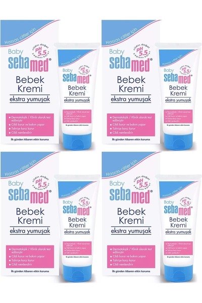 Sebamed Bebek Kremi 200ML (Ekstra Yumuşak) (4 Lü Set)