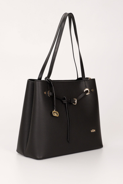 GÖNDERİ(R) Černá velká dámská taška přes rameno B5454