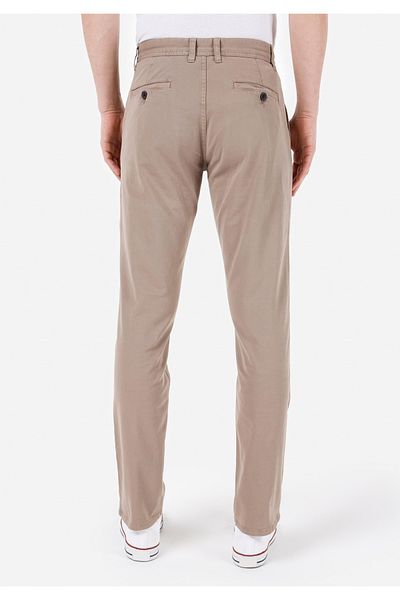 Colin's Regular Fit Mid Waist Straight Leg Men's Beige Trousers