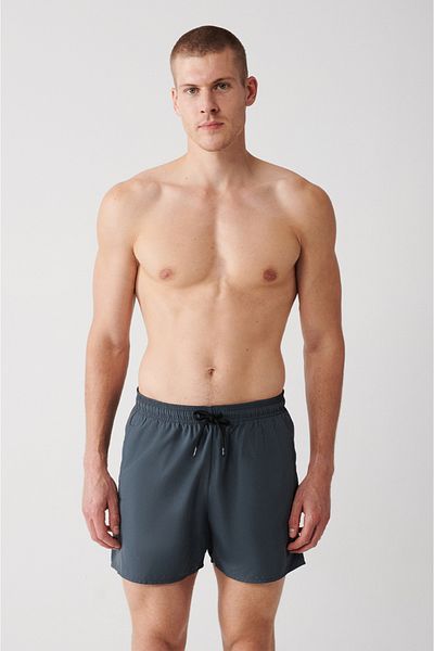 Avva Men's Anthracite Quick Dry Standard Size Swimsuit Sea Shorts E 003801