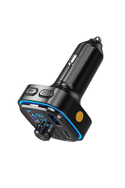 REDz Accessories Modulator auto xo-bcc08, mp3 bluetooth, 2 x usb 1 x tip c, 15,5 w, control muzică și apeluri, negru