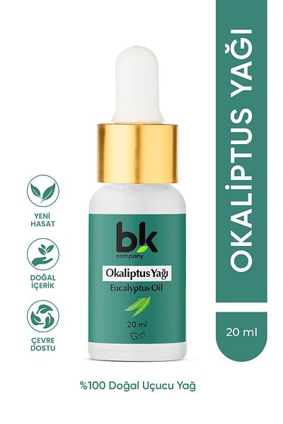 BK COMPANY Eucalyptus Oil 100% Pure - Deep Breath, Purified Skin, Refreshed Mind Serum 20 ml