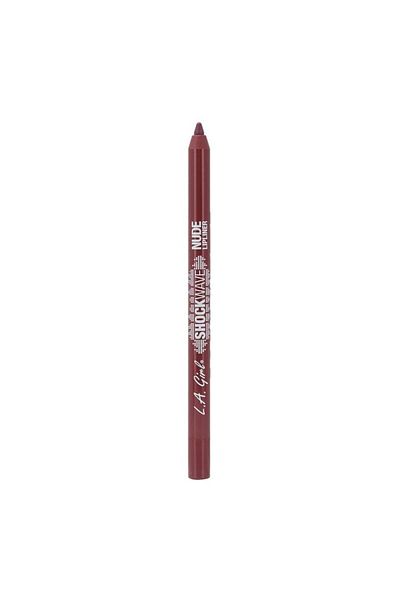 L.A. Girl Creion de buze rezistent la apă și ultra-rezistent L.A. Girl Shockwave Nude Lipline 743 Rosewood, 1.2g