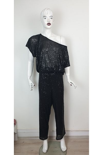 serpildinc Black Pulpayet Suit