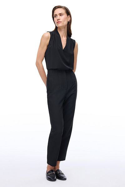 Perspective Morningstar Regular Fit Long Length Black Trousers