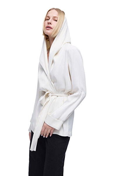 Perspective Safira Comfortable Fit Sleeve Ecru Color Kimono